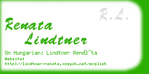 renata lindtner business card